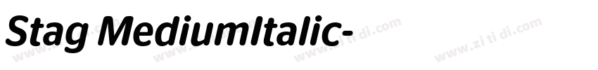 Stag MediumItalic字体转换